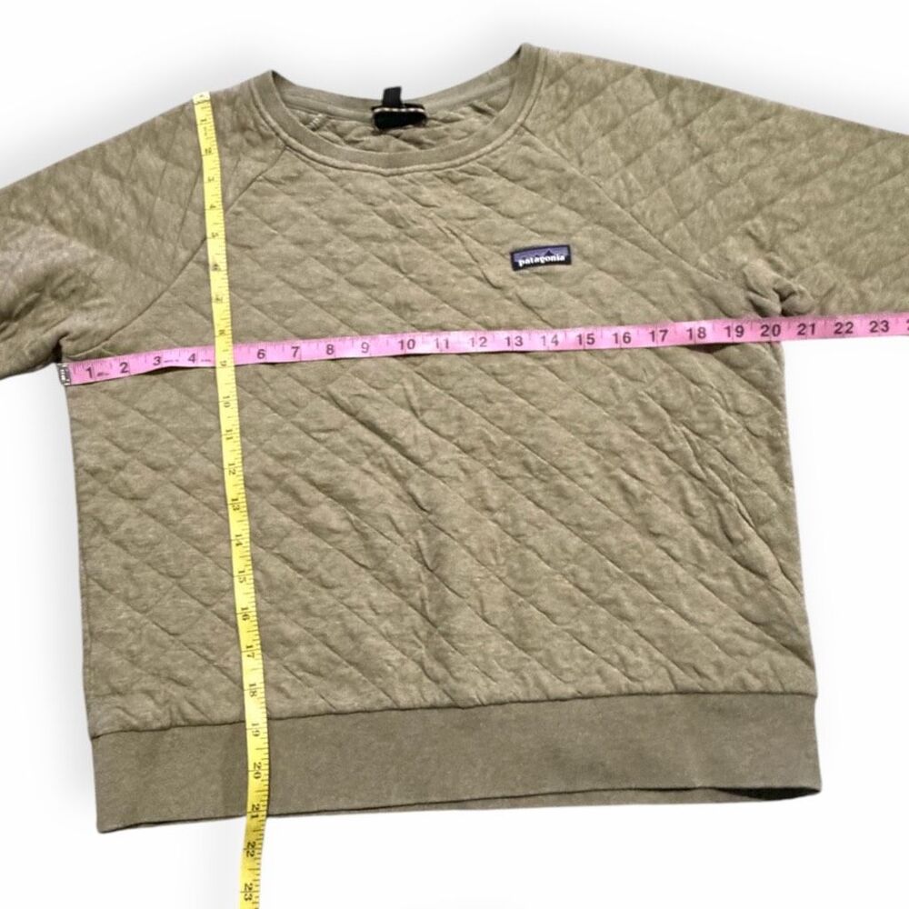 Patagonia Quilted Crewneck Sweatshirt in Olive - Picture 5 of 5
